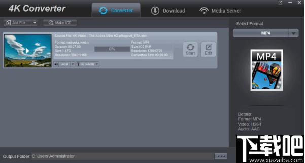 Dimo 4K Converter下载,视频转换,4k视频转换