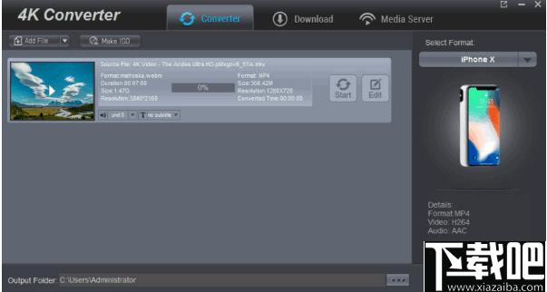 Dimo 4K Converter下载,视频转换,4k视频转换